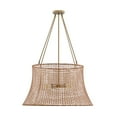 thumbnail image 2 of Longleaf 4-Light Outdoor Chandelier in Burnished Brass, 2 of 6