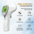 thumbnail image 6 of Digital Thermometer for Adults Kids: 2 IN 1 No-Touch Baby Forehead Thermometer with Fever Alarm and Instant Accuracy Readings, 6 of 6