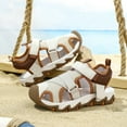 thumbnail image 4 of Ketyyh-chn99 Kids Sandals Boys Girls Lightweight Boys Hiking Sandals Boys Sandals Boys Girls Sport Water Sandals Closed-Toe Outdoor Size for US 1,Khaki, 4 of 9