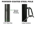 thumbnail image 2 of Excello Global Products Brown & Black Steel Wooden Planter Box with 10' String Light Pole, 2 of 6