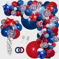 Topboutique Balloon Kit,Balloon Garland for Baseball Theme Party Decorations,Confetti Party Balloons for Graduation Party Decorations,Balloon Arch Garland Kit,136 Pcs,Mixed Color