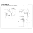 thumbnail image 2 of Kingston Brass FB8625NDL 4 in. Centerset Bathroom Faucet, Oil Rubbed Bronze, 2 of 2