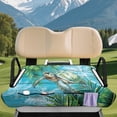 thumbnail image 3 of Uourmeti Golf Cart Seat Covers, Compatible with Club Car Golf Cart, Suitable for 2-Seat Golf Carts with Pockets, Tropical Sea Turtle, 3 of 8