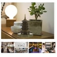 thumbnail image 3 of WORGEOUS Pagoda Pagoda Bonsai Decoración de paisajes Mini Garden Pavilion Adorno, 3 of 9