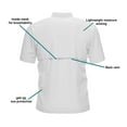 thumbnail image 6 of Whitewater Lightweight Moisture Wicking Short Sleeve Fishing Shirt with UPF 50 (White, Medium), 6 of 6