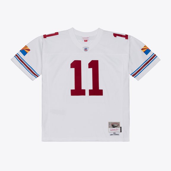 Mitchell & Ness Larry Fitzgerald White Arizona Cardinals Big & Tall 2004 Legacy Retired Player Jersey