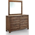 thumbnail image 2 of Furniture of America Tristan 2-Piece Dresser and Mirror Set, Natural Tone, 2 of 4