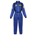 thumbnail image 1 of Traje de astronauta para hombre y mujer, uniforme de vuelo, mono espaciador, disfraz de Halloween, talla grande, 1 of 5