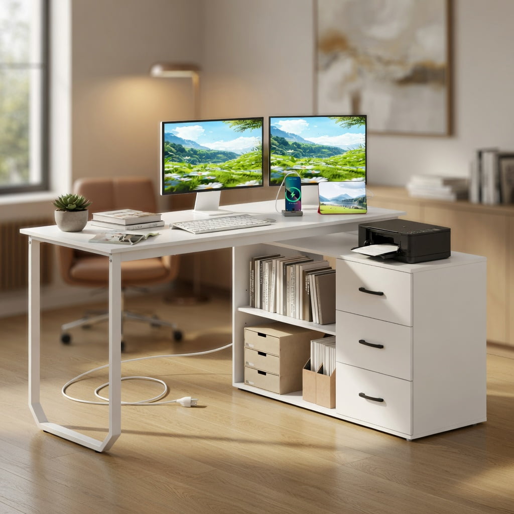 Ikea Linnmon White Desk Table 47x23