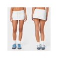 thumbnail image 2 of Y2K Low Rise Skorts, Solid Drawstring Elastic Waist Side Slit Micro Skirt With Built-In Shorts, Stretchy Bodycon Skorts For Summer Streetwear Club Preppy Aesthetic Outfits, 2 of 20