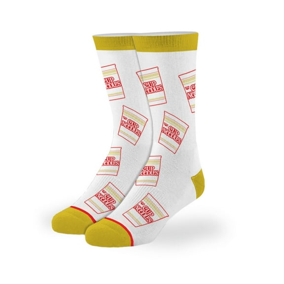 Cup Noodles All Over Big Kids Crew Socks