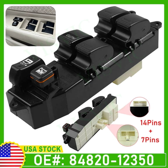 For Toyota Corolla Starlet Master Power Window Lifter Switch Control Button