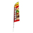 thumbnail image 7 of Burger Restaurant Flag Kit - 16.3 FT Swooper Flag Pole Set - Outdoor Advertising Flag with Banner, Pole & Stake - Trade Show Display, 7 of 7