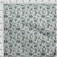 thumbnail image 4 of oneOone Silk Tabby Medium Blue Fabric Jacobean Floral Sewing Fabric By The Yard Printed Diy Clothing Sewing Supplies 42 Inch Wide, 4 of 4
