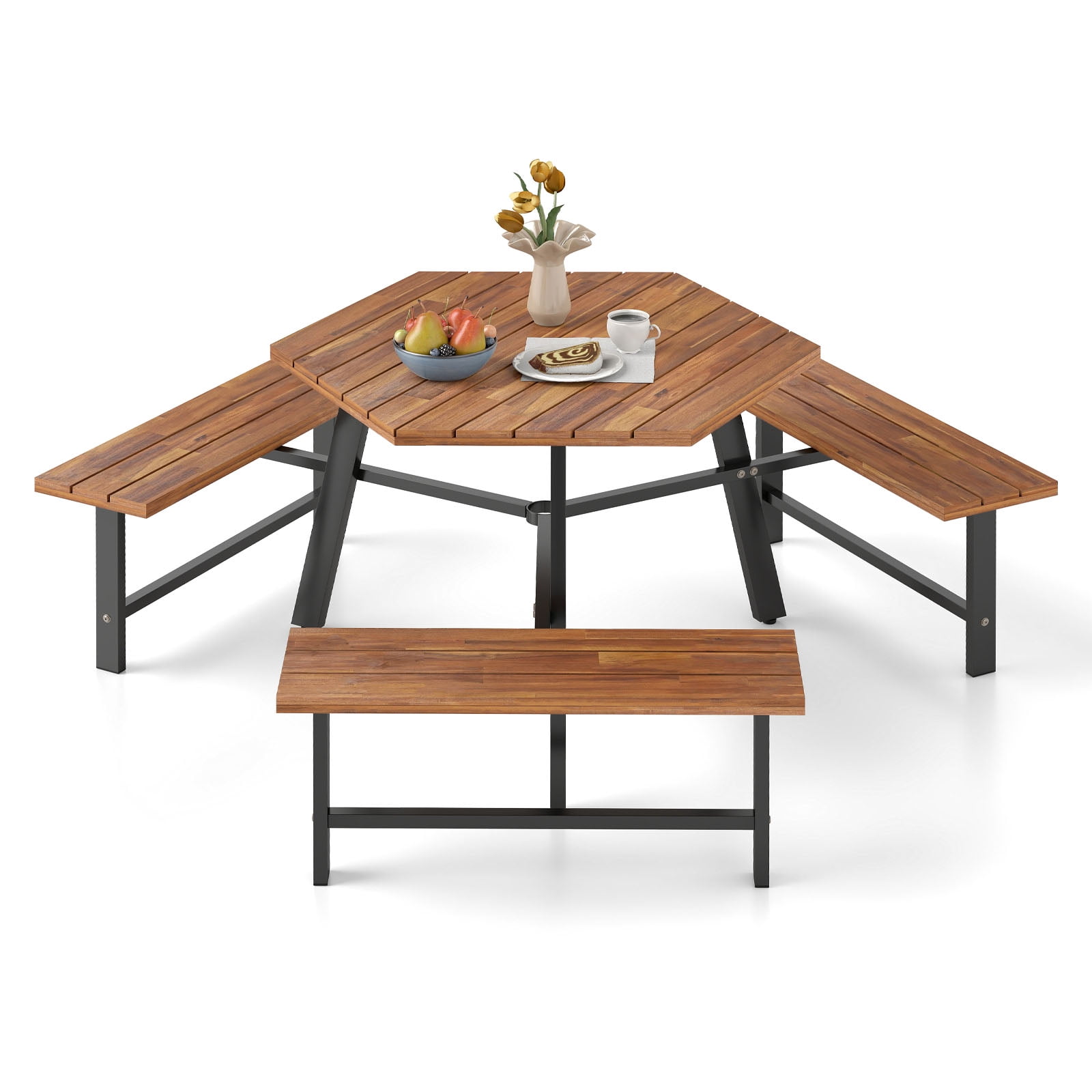 テーブル・チェア・ハンモック CAPTAIN STAG WOOD PICNIC TABLE VINTAGE Amazon.com: Captain Stag Outdoor Chair, Chair, Bench, Solo