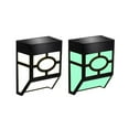 thumbnail image 3 of 1PC Solar LED Retro Decoration Wall Light Fence Courtyard Square Light Fence Wall Light Outdoor Light(White Light + Colored Light), 3 of 9