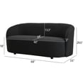 thumbnail image 2 of 68-Inches Boucle Upholstered Loveseat 2 Deeper Seat Sofa, Modern Minimalist Comfy Sherpa Couch for Small Spaces, Charcoal, 2 of 9