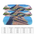 thumbnail image 2 of 3 Pcs Soft Bedding Set, Includes 1 Duvet Cover with Zipper And 2 Pillow,Shams Eiffel Tower Full(79"×90"), 2 of 8