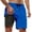 Blue, variant on PMVFHDE Mens Swim Trunks With Compression Liner Inseam Board Shorts Bathing Suit Pockets Summer