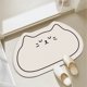 thumbnail image 2 of Alfombrilla absorbente para puerta de baño con gato de dibujos animados, alfombrilla antideslizante para baño, alfombrilla para suelo de barro de diatomeas fácil de secar, 2 of 5