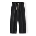 thumbnail image 6 of Nestiefly Relaxed Fit Baggy Jeans for Men Drawstring Elastic Waist Wide Leg Denim Pants Relaxed Fit Vintage Jeans Gray 4XL, 6 of 8