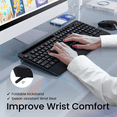 thumbnail image 4 of VicTsing Wireless Keyboard and Mouse Combo, 2.4GHz Ergonomic Desk 104 Full Size Keyboard and Mouse with Phone Tablet Holder, 6-Button & 3-DPI Silent Wireless Mouse, 10 Independent Shortcuts, 4 of 11