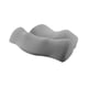 thumbnail image 5 of Almohada cervical, almohada de apoyo para el cuello, almohada de espuma viscoelástica ergonómica y liviana, almohada para dormir para quienes duermen Gris oscuro 46cmx33cm, 5 of 9