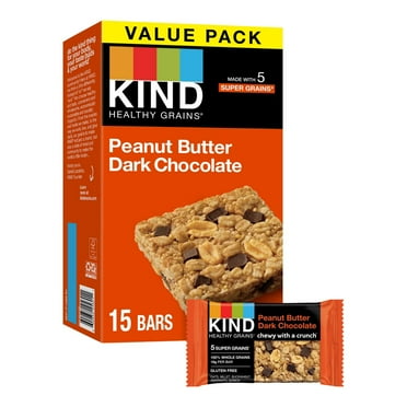 2X - KIND Healthy Grains Bars Peanut Butter Dark Chocolate Chunk -18oz/15ct