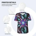 thumbnail image 5 of Fotbe Colored Abstract Baseball Jersey Shirt for Men and Women, Casual Short Sleeves Button Down T-Shirt-XX-Large, 5 of 9