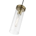 thumbnail image 6 of 41236-01 Livex Lighting Devoe - 1 Light Mini Pendant In Industrial Style-19 Inches Tall and 5.13 Inches Wide-Antique Brass Finish    -Traditional, 6 of 10