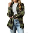 thumbnail image 4 of Fantaslook Plaid Shirts for Women Button Down Flannel Shirts Casual Loose Long Sleeve Blouses Tops, 4 of 10