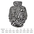 thumbnail image 4 of POBUDS Hoodie, Regular Fit Sporty Pullover Hooded Sweatshirt for Men Women Zebra Pattern XL, 4 of 6