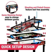 48 7-in-1 Multi Game, Basketball, Air Hockey, Suction Cup Darts and more, by MD Sports
