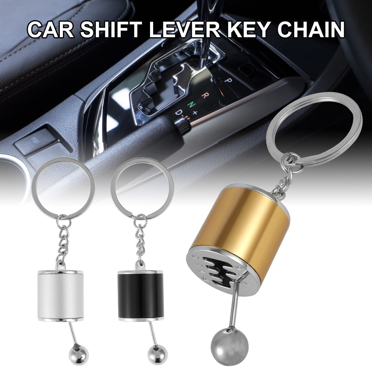 3 Pack Manual Gearbox Shift Lever Fidget Toy Keychain Gear Lever Shifter 