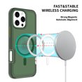 thumbnail image 5 of Magnetic Case for iPhone 15 Pro Max, Compatible with MagSafe Charging, Shockproof Anti-scratch Protective Case PC Matte Translucent Ultra Thin Phone Cover for iPhone 15 Pro Max, Armygreen, 5 of 5