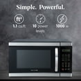 thumbnail image 3 of Farberware 1.1 cu ft Microwave Oven, 1000W Professional Countertop Microwave Oven, Stainless Steel, 3 of 6