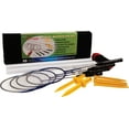 thumbnail image 3 of Champion Sports Outdoor Badminton Set: Deluxe Lawn & Party Game Kit Includes 4 Rackets 2 Shuttlecocks Net Poles & Posts plus Free Carrying Case - Great for BBQ Camping or the Beach, 3 of 6