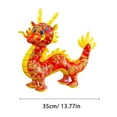 thumbnail image 5 of LHWEN Chinese Dragon Plush Toy New Year 2024 Year of the Dragon Mascot Soft Stuffed Animal Pillow Christmas Birthday Gift for Adults Kids Girls Cute Design Plushie Valentine's Day Easter Mother's Day, 5 of 8