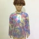 thumbnail image 2 of Disfraz de escenario para adultos para niños y niñas, con puntos de ondas láser y lentejuelas, camiseta de manga larga y cuello redondo, 2 of 6