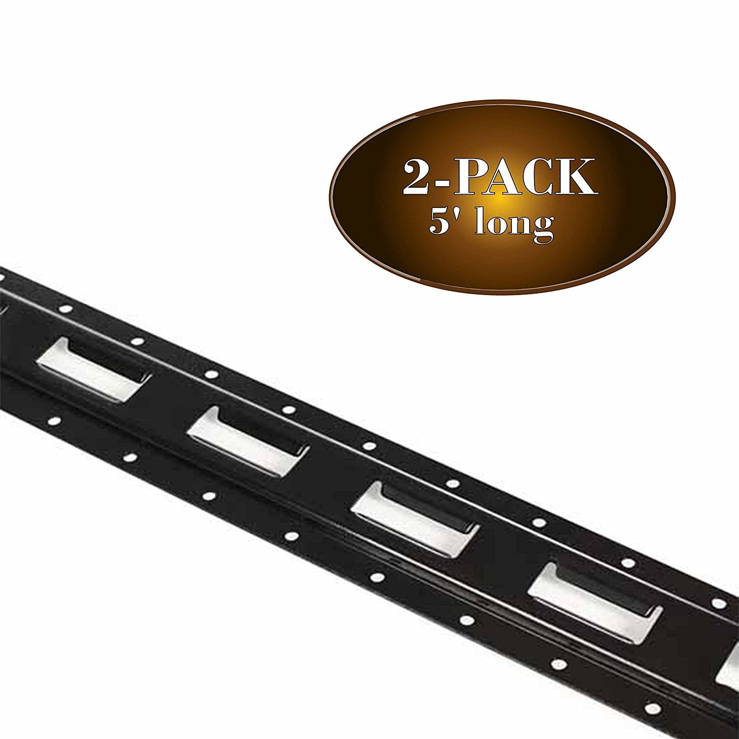 5 ft Black Rails 11 Pieces E-Track... Details about   DC Cargo Mall E Track Tie-Down Kit 