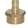 thumbnail image 3 of de gas de varios tamaños, conector de de tubería de acopmiento de rosca de lengüeta de tón 06 Baoblaze Manguera de púas de latón de 1/2 ", 3 of 5