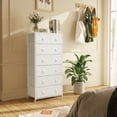thumbnail image 6 of Pellebant White 6-Drawer Dresser Vertical Storage Tower Chest, 6 of 7