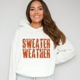 thumbnail image 6 of Sweater Weather Block Distressed - Women's Graphic Hoodie, 6 of 9