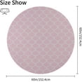 thumbnail image 2 of Coolnut 60"x60" Round Tablecloth, Pink Mermaid Fish Scale Modern Table Cover for Home Decoration Washable Table Cloth for Dinner Picnic, 2 of 5