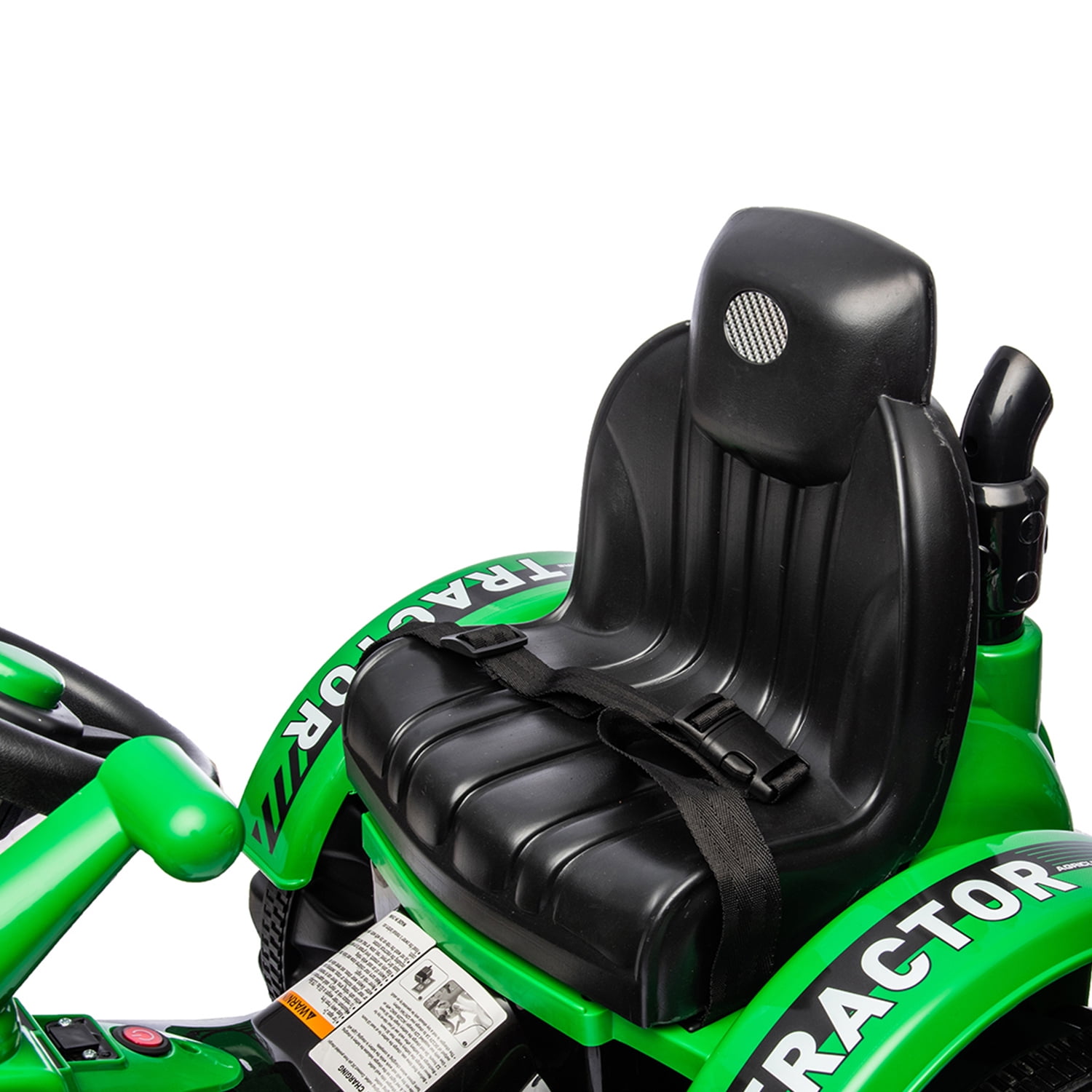 CIPACHO 12V Kids Ride on Excavator, Battery Powered Electric Vehicles, Construction Tractor with Horn, Controllable Digging Bucket, Green