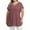 Wine, variant on Mengpipi Womens Plus Size Tops Criss Cross V Neck Short Sleeve Summer Casual Blouses, Light Gray-1X