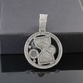 thumbnail image 5 of Men Women Hip Hop Hourglass Pendant Necklace 15mm Crystal Cuban Chain Iced Out Bling Necklaces Fashion Charm Jewelry, 5 of 7