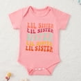 thumbnail image 3 of Uccdo Big Sister Little Sister Matching Outfits Toddler Girls Cotton T-shirt Tops Newborn Baby Romper 1Pcs, 3 of 8