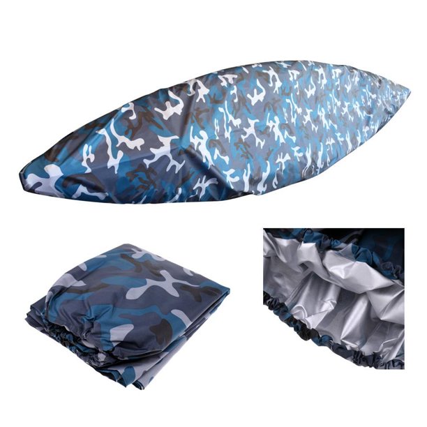 Soidarity Lluvia a prueba de polvo Protección solar Kayak Canoa Marine Boat Cover Deportes acuáticos Camuflaje Marino 3.1 - 3.5 m