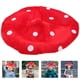 thumbnail image 2 of Hombo de champiñones rojo sombrero de champiñones Decoración de disfraces de champiñones para niños (blanco y rojo), 2 of 5